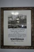Whitbread Brewery Framed Picture Advert