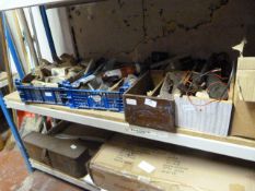 Six Boxes of Assorted Nuts, Bolts, Machine Screws, Hand Tools, etc.