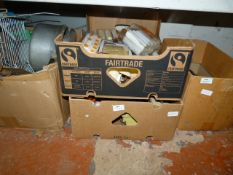 Box of Assorted Painters and Decorator Tools