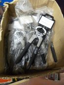 Box Containing 10 Pairs of Pincers