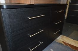 *Black Six Drawer Side Unit