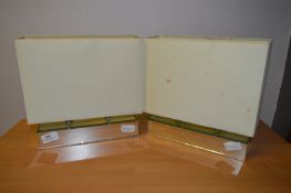 Pair of Table Lamps with Mirrored Bases