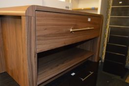 *Walnut Effect TV Entertainment Unit with Single Drawer