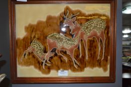 Maw & Co Framed Pottery Plaque 