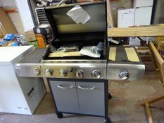 *Stainless Steel Four Burner Gas Barbecue