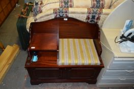 Rosewood Effect Telephone Table Seat