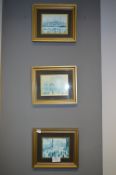 Set of Three Small Framed Lowry Prints