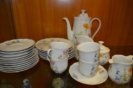 Floral Decorated West German Tea Set