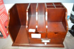 *Wooden Desk Organiser