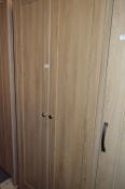 *Light Oak Double Wardrobe