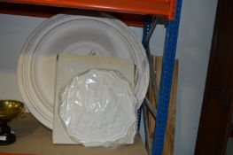 Two Ornate Ceiling Roses and a Large Ceiling Rose