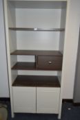*Grey and Darkwood Wall Unit
