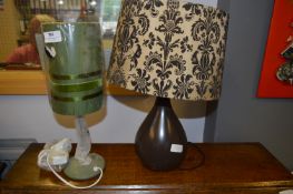 Two Table Lamps with Shades