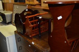 Two Magazine Racks, Occasional Table and Small Side Table
