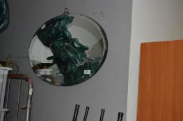 Oak Framed Bevelled Edge Wall Mirror