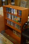 Teak Four Height Bookshelf (NOT Including Contents)