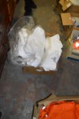 Box Containing White Work Coats