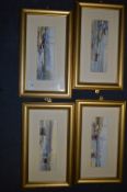 Set of Four Gilt Framed Prints 