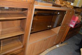 Teak Effect Wall Unit