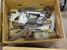 Box Containing Assorted Senco Pneumatic Tools, Handtools, etc.