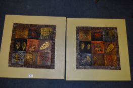 Pair of Oil Paintings on Canvas 