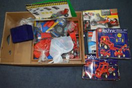 Box Containing Large Quantity of Lego and Technic Models