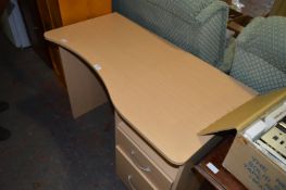 Beech Effect Single Pedestal Desk