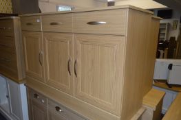 *Light Oak Sideboard with Two Drawers and Three Doors