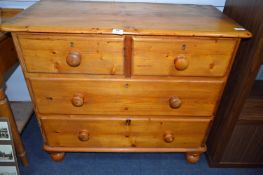 Victorian Pine Three Height Chest of Drawers