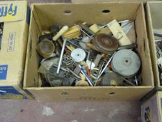 Box Containing Assorted Tape Measures, Hand Tools, Screws, Nuts, Fixings, etc.