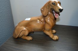 Ornamental Pottery Dachshund