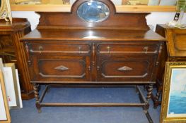1930's Oak Sideboard on Barley Twist Legs