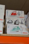 *Four Assorted Bosch Steam Irons