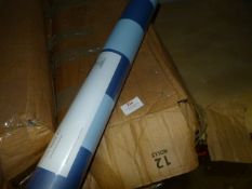 Nine Rolls of Caramel Creations Wallpaper (Pale & Dark Blue Broad Stripe)