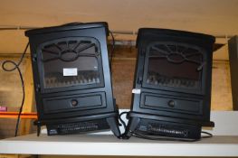 *Two Electric Simulated Log Burners