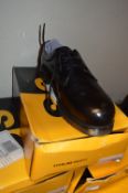 *Pair of Black Leather Safety Shoes Size: 9