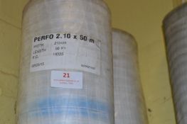 *2.1x50m Roll of Reinforced Polythene Sheeting