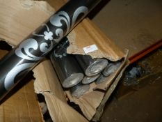 Seven Rolls of Caramel Creations Wallpaper (Black & Silver)