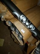 Seven Rolls of Caramel Creations Wallpaper (Black & Silver)