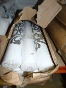 Seven Rolls of Caramel Creations Wallpaper (White & Silver)