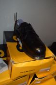 *Pair of Black Leather Safety Shoes Size: 9