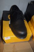 *Pair of Black Leather Safety Shoes Size: 10