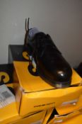 *Pair of Black Leather Safety Shoes Size: 9