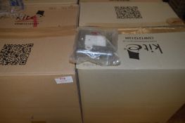 *Four Boxes Containing Approx 400 EMK5284 Brushed Stainless Steel Switch Fuse Spares