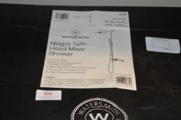 *Two Niagara Twin Head Mixer Shower Systems
