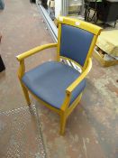 Beech Framed Upholstered Armchair