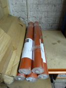 Five Rolls of Caramel Creations Wallpaper (Silver & Red)