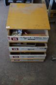 *Britains Four Drawer Cabinet Containing Assorted Cycle Spares