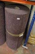 Roll of 1x25m Maroon Cord Type Carpet