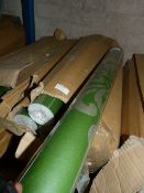 Nine Rolls of Caramel Creations Wallpaper (Green & Silver)